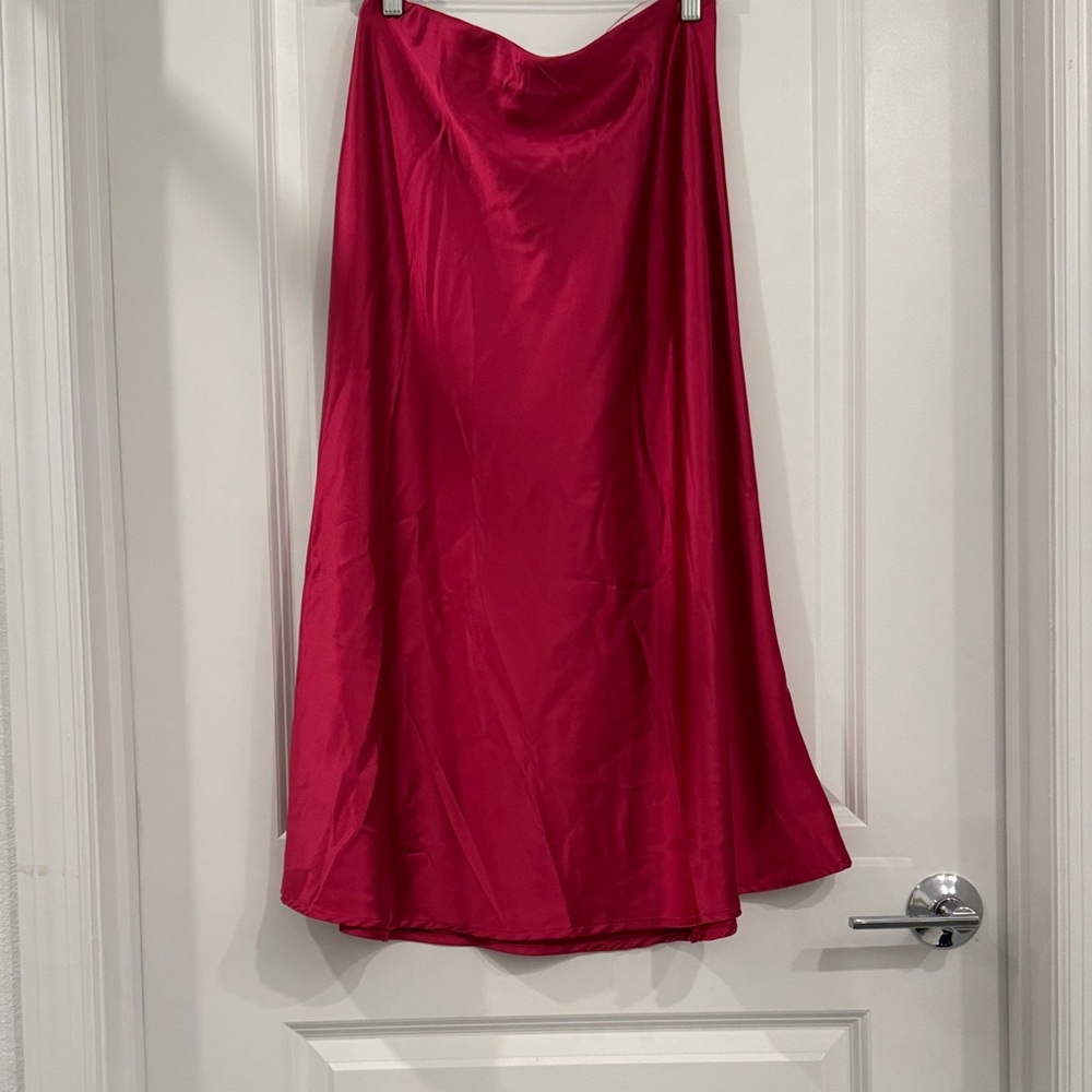 Zeagoo Vibrant Pink A-Line Skirt